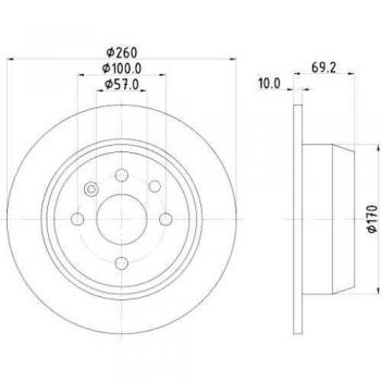 Hella Disc Brake 8DD 355 102-731