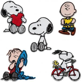 Set de 5 Parches Snoopy Mono-Quick