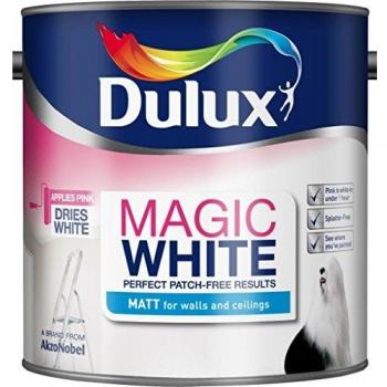 Dulux Magic White Matt Wall & Ceiling Emulsion Paint 2.5l White