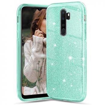 Custodia Hybrid Semi Rigida con Glitter per Oppo A5 2020 / A9 2020