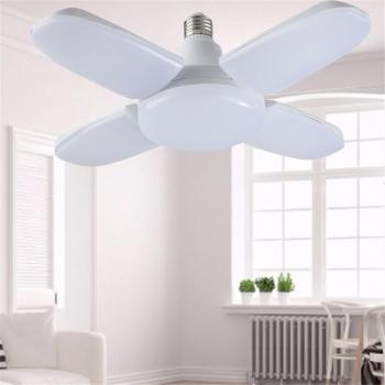 Ampoule de Plafond LED Pliable 4 Pales E27