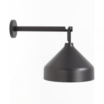 Recargable Amelie Pared LED Negra con Ajuste de Luz