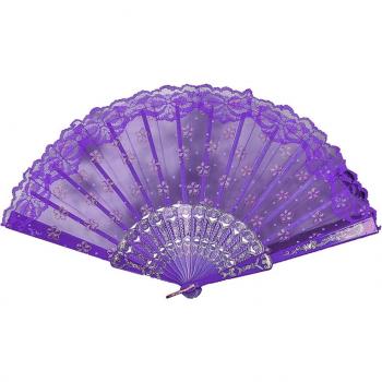 Silk Folding Hand Fan for Weddings