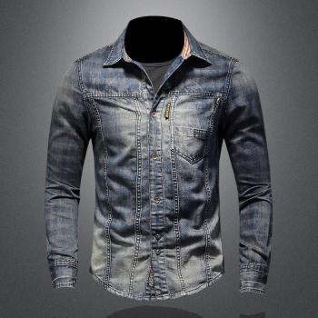 Retro Denim Hemd für Herren