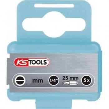 Pack 5 d’embouts fendus KS TOOLS 910.2233 (acier inox V2A)