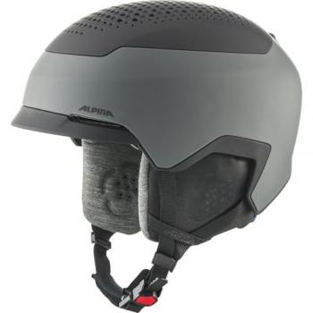 Alpina Gems Freeride Helm – 51–55 cm, Schwarz-Matte mit Grautönen