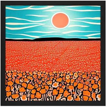 Golden Dawn California Flowers Painting 16x16