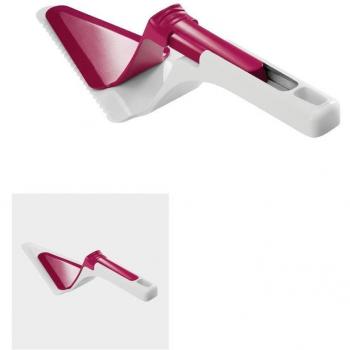 Pala per dolci scorrevole Metaltex, bianco e viola, 35 x 10 x 6 cm