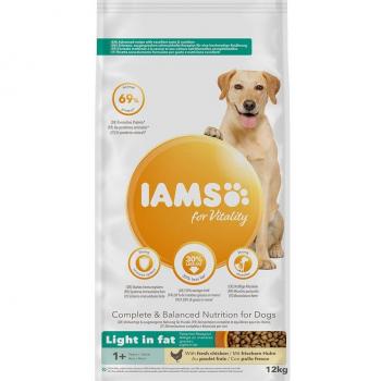 Iams Vitality Light In Fat Dog Food With Fresh Chicken Dog Food