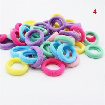 Corde colorée pour cheveux d'enfants, 50 bandeaux