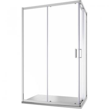 Box Doccia 80x80 cm Scorrevole con Vetro 6 mm – Mod. Tonga, Profilati in Alluminio Cromato