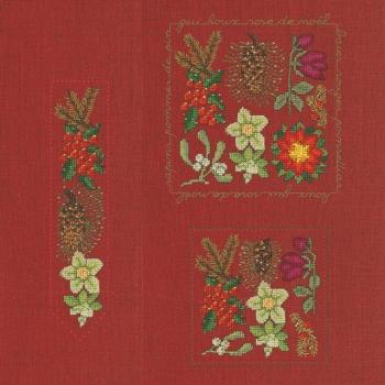 Leuchtende Weihnachtsblumen Stickset