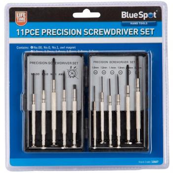 Blue Spot Precision Slotted and Phillips Screwdriver Set