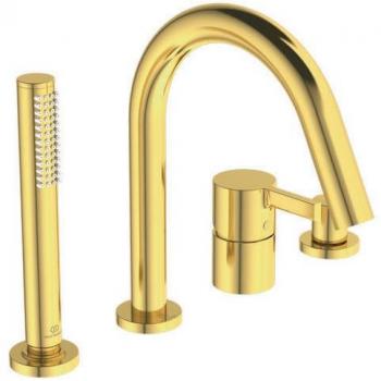 Bordovasca Joy – Miscelatore Ideal Standard 4 Fori Brushed Gold BC789A2