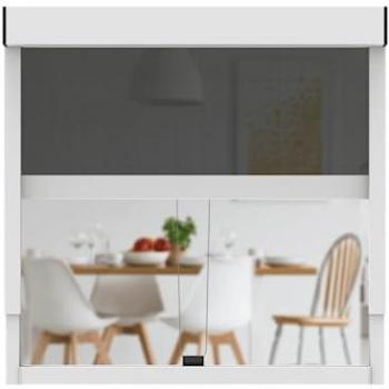 EasyFit Clip’n’Shade – Hitzeabsorbierendes Außenrollo (weiß, 70 cm × 91–140 cm, klar)
