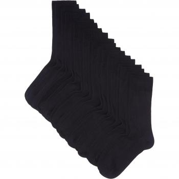 Camano Herren-Kurzsocken mit Rippenbündchen 9er-Pack Dunkelblau 43-46