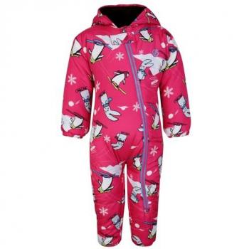 Dare 2b Bambino II Insulated Snowsuit Pink Snow Animals Size 6-12 Months
