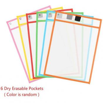 10x14 Inch Classroom Dry Erase Pockets