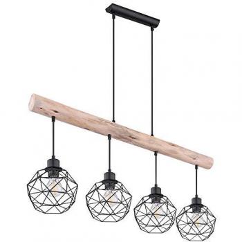 Lichtkegel RGB-Holz Hängeleuchte, 85 cm, THEODOR‑Design