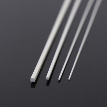 100pcs 500mm Long ABS Square Rods for Architecture Model Making (0.5-2mm)