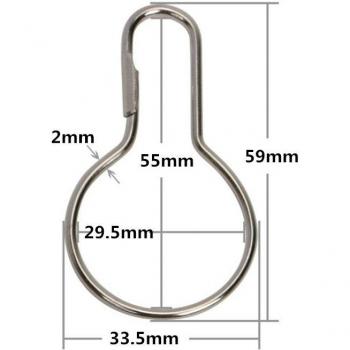 Clips pour rideaux de fenêtre, 12 pièces