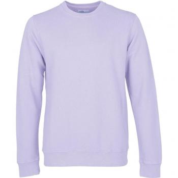 Organic Sweatshirt mit Rundhalsausschnitt in Lavendel
