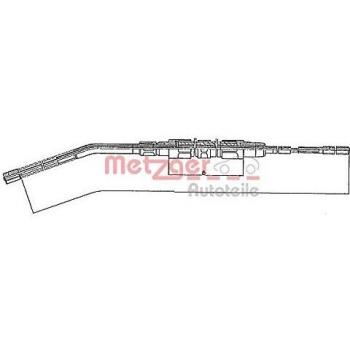 Cable de accionamiento de freno de mano METZGER 10.425