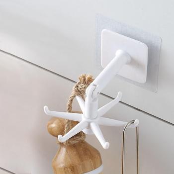 360° Twistable Kitchen Coat Rack Hooks
