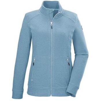 Killtec Fleecejacke «KOS 100 WMN FLC» – gestrichene Damen-Fleecejacke mit Zipper‑Taschen und Kinnschutz