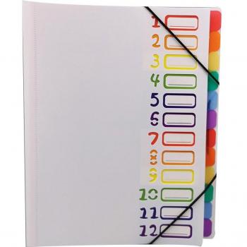 Estuche de Archivos 12 Páginas – Diseño Arco Iris