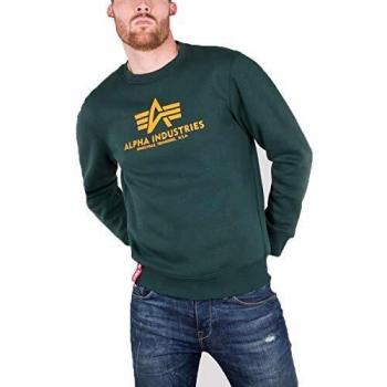 Felpa Basic Alpha Industries 2XL Blu Petrolio