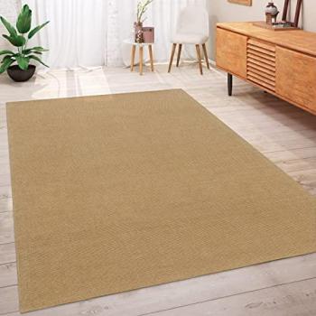 Tappeto Moderno in Juta Screziato Marrone Beige 80x250 cm