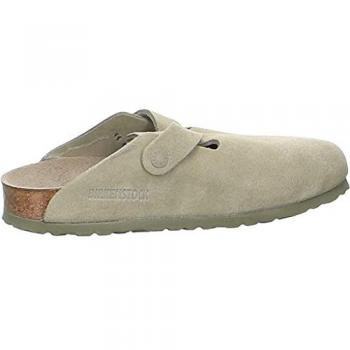 Damesklompen Birkenstock Boston Suede Faded Khaki
