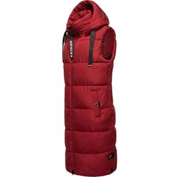 Schnuffelchen Gilet NAVAHOO in Rosso Ciliegia ed Elegante Nero