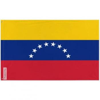 Venezuela National Flag – 90x150 cm – Polyester Fabric – Reversible Print – Eyelet Fasteners