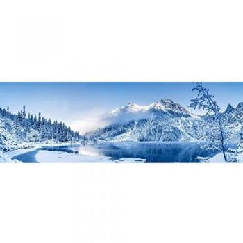Toile Imprimée Montagne Blanche 45x135 cm CEANOTHE