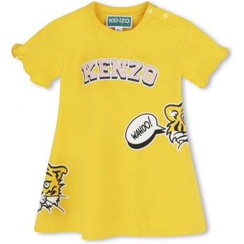 Robe à motifs pour bébé fille Kenzo Kids 3A Jaune