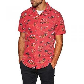 Blouse Rip Curl Velzy manches courtes taille S rouge intense