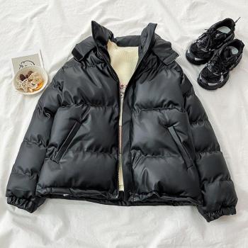 Loose Fit Hooded Cotton Jacket