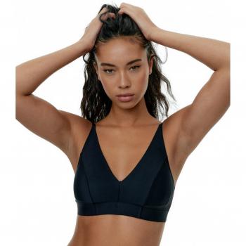 Bralette halter Black Limba de microfibra