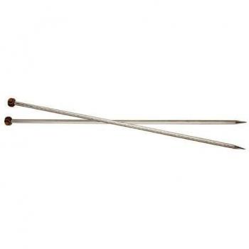 Groves & Thames 40cm Single-Ended Knitting Pins in Silver