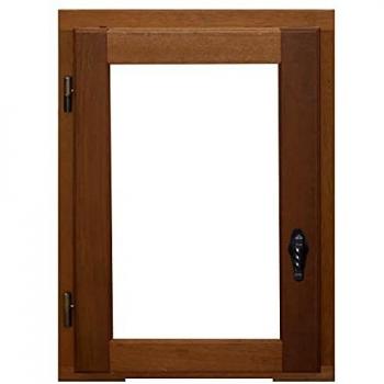 FENÊTRE EN BOIS 1 VANTAIL 105 CM HAUT X 80 CM LARGE TIRANT GAUCHE