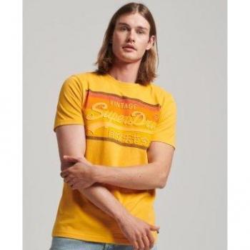 Camiseta Superdry para hombre Vintage Cali Amarillo