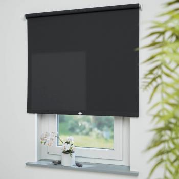 Lichtschutz Rollo Uni, grau