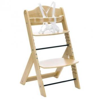 FILLIKID Seggiolone MAX nature, seggiolone per bambini, dimensioni 45x50x78 cm (LxPxH), finitura naturale