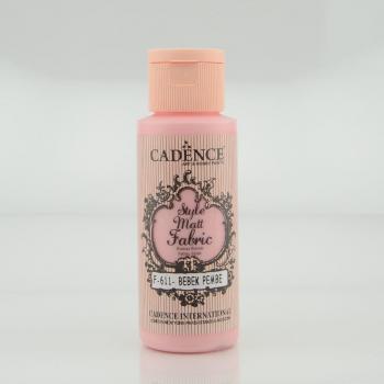Matná barva na textil Cadence, 59 ml, světlá růžová