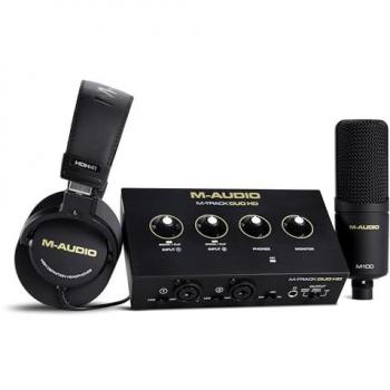 M‑Audio M‑Track Duo HD Creator Pack – 2‑Kanal‑Audio‑Interface (schwarz)