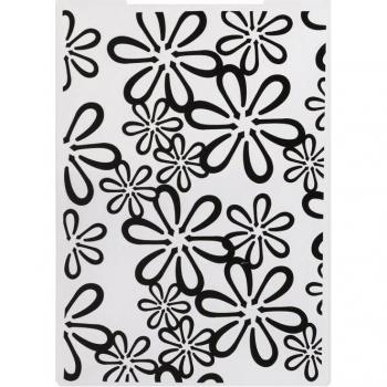 Guitar Leaves Lace Flower Windmill Pattern Non-toxic Plastic Embossing Mat for DIY Cake Decor