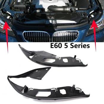 BMW E60 5-Series 2004 Pair L+R Headlight Lens Cover Seal Gasket