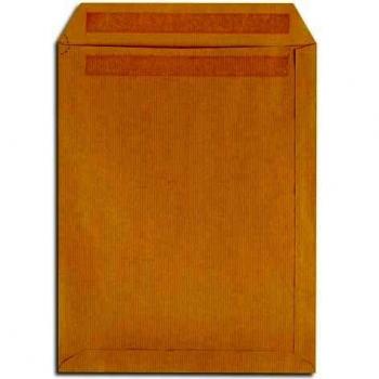 Boîte de 500 Pochettes Kraft Brun Autocollantes 90 g 162 x 229 mm